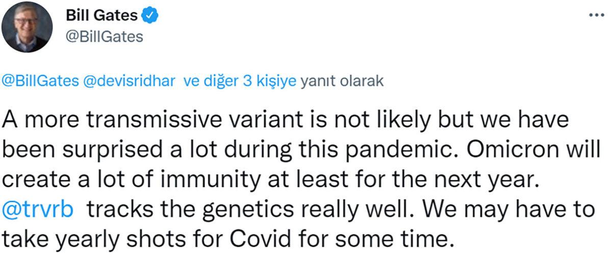 Bill Gates’ten Salgının Ne Zaman Biteceği Hakkında Yeni Açıklama