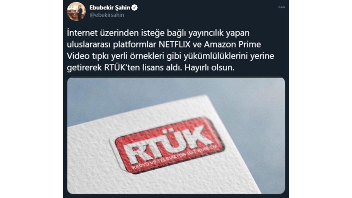 RTÜK Başkanı Açıkladı: Netflix Ve Amazon Prime Video Yayın Lisansı Aldı