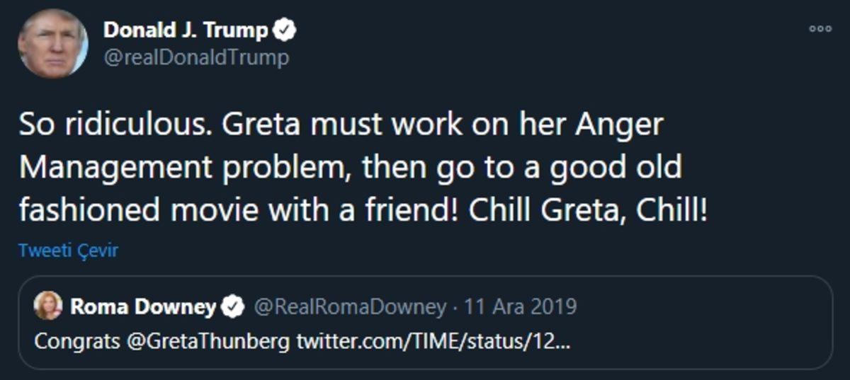 Greta Thungberg, Bir Yıl Önce Kendisiyle Alay Eden Donald Trump’ı Trolledi