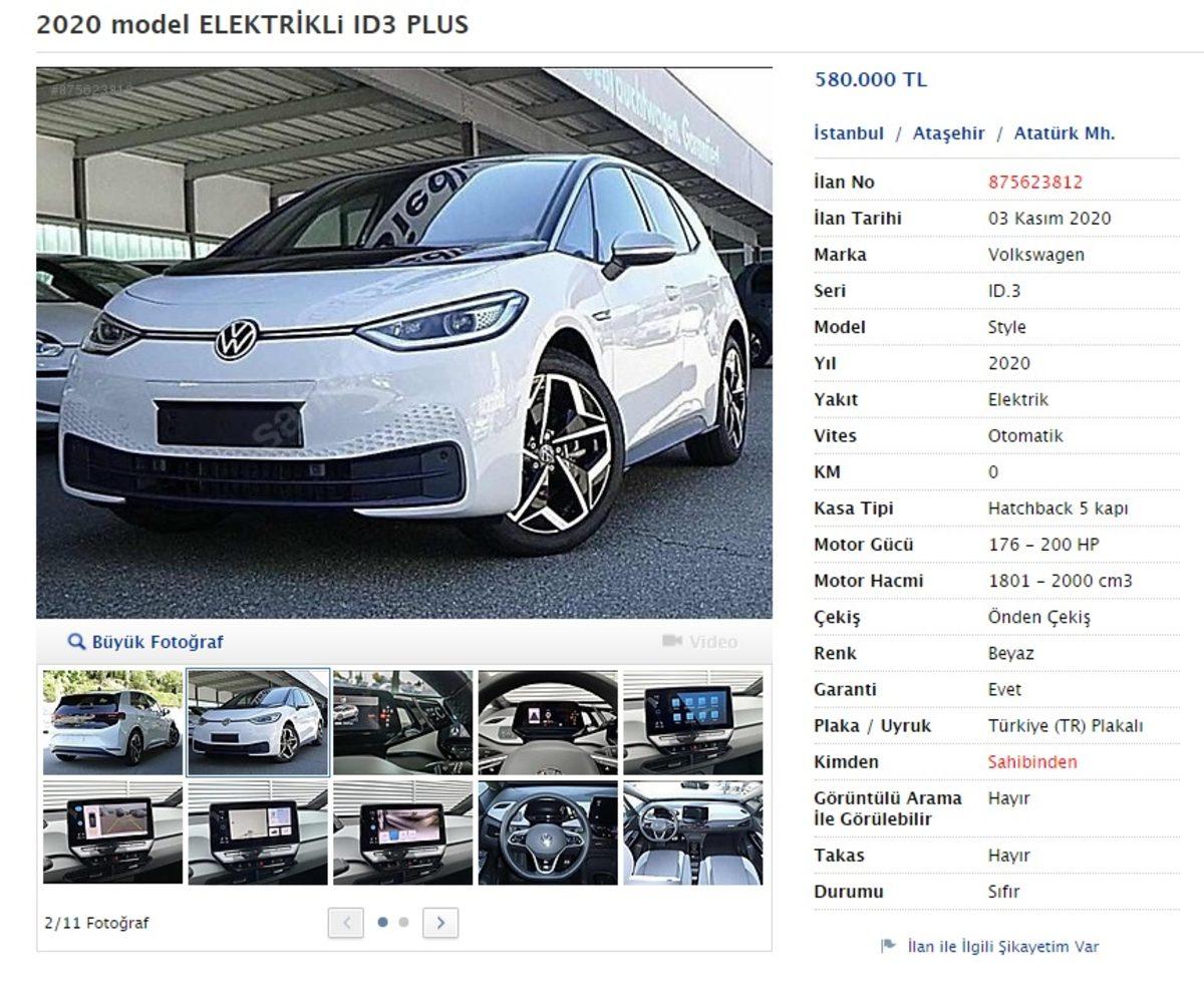 Volkswagen ID.3, Şirketten Önce Türkiye’ye Getirildi: İşte Fiyatı