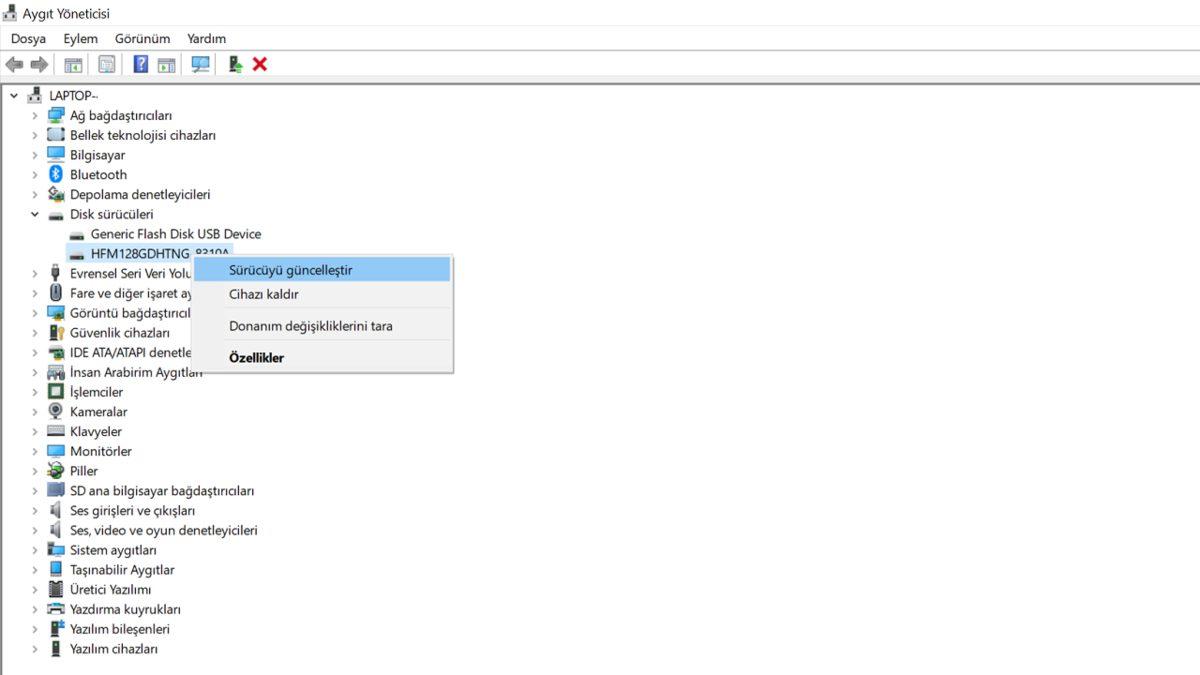’Bir G/Ç Aygıt Hatası Nedeniyle İstek Yürütülemedi’ Hatası ve Çözümü