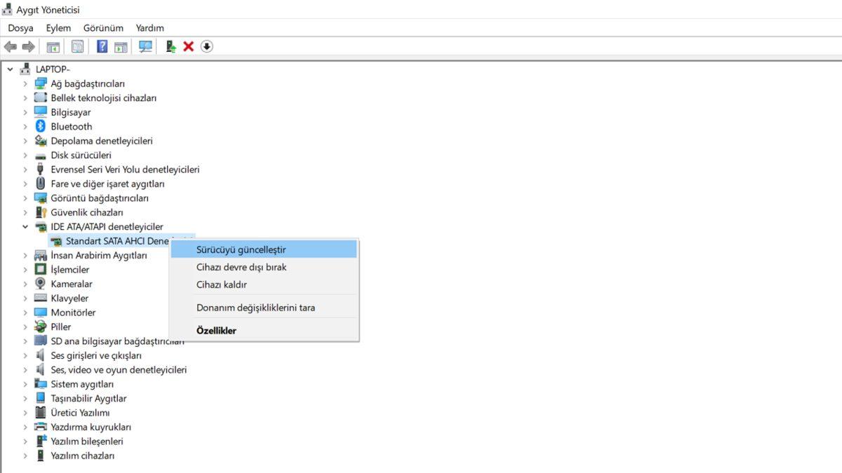 ’Bir G/Ç Aygıt Hatası Nedeniyle İstek Yürütülemedi’ Hatası ve Çözümü