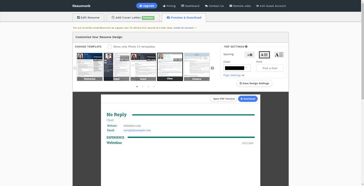 Etkileyici Bir Özgeçmiş (CV) Hazırlamak İçin 5 Ücretsiz Platform