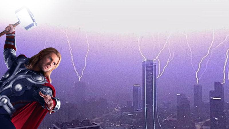 İstanbul’da Aynı Anda 8 Gökdelene Birden Yıldırım Düşen Anlar Görüntülendi: Thor Sanki Türkiye’ye Uğramış [Video]