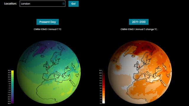 İklim Değişikliğinin 2100 Yılında Yaşadığınız Bölgeyi Ne Hale Getireceğini Gösteren Uygulama