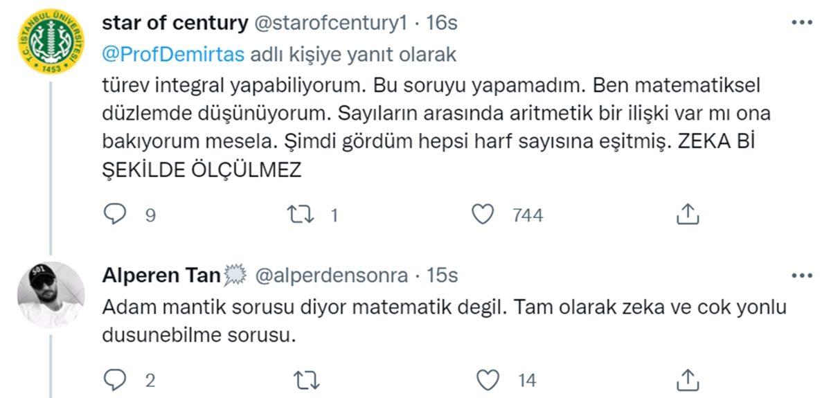 Özgür Demirtaş’ın ’11 Yaş Seviyesi’ Diyerek Sorduğu Bu Mantık Sorusunu Bilebilecek misin?