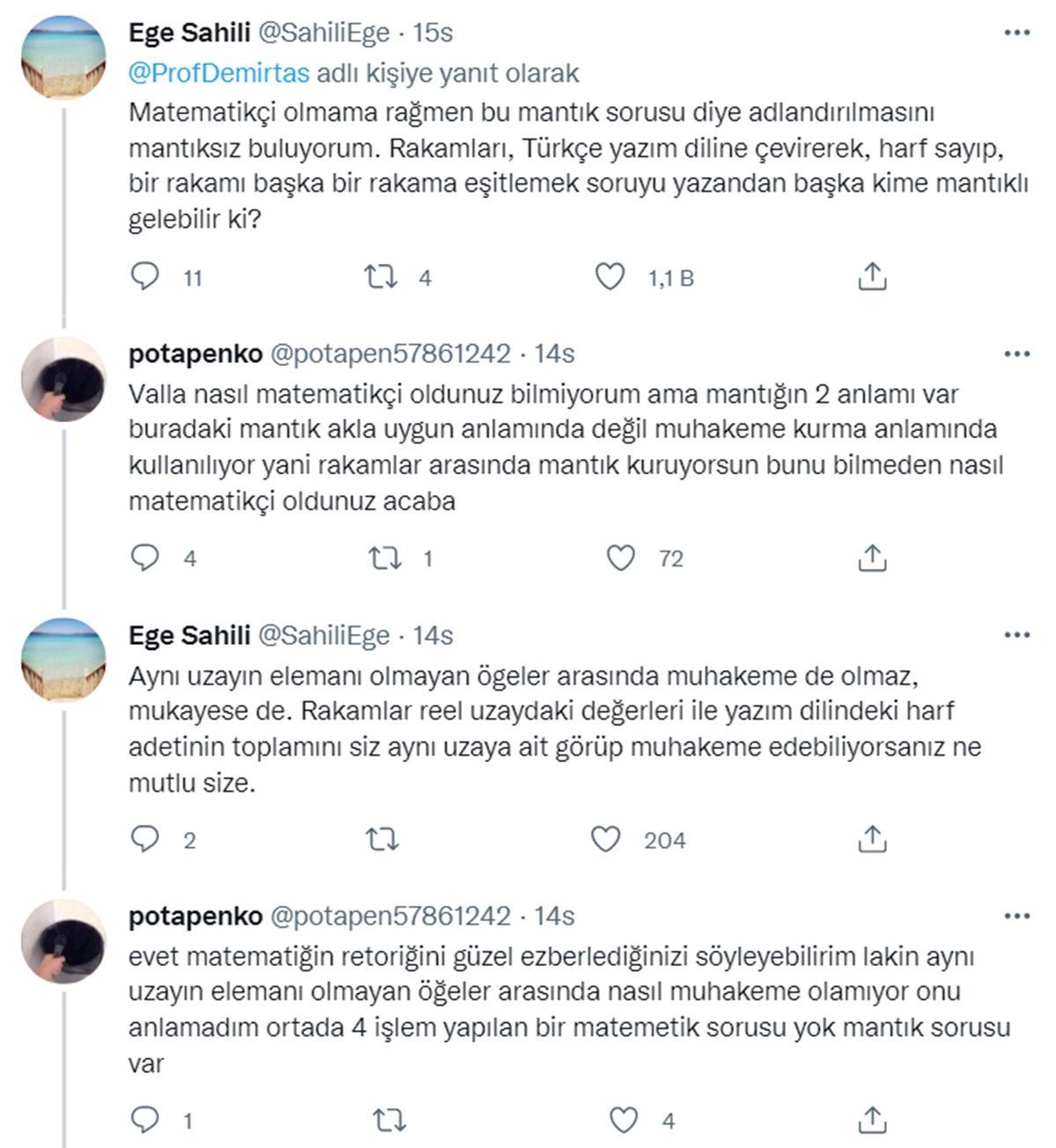 Özgür Demirtaş’ın ’11 Yaş Seviyesi’ Diyerek Sorduğu Bu Mantık Sorusunu Bilebilecek misin?