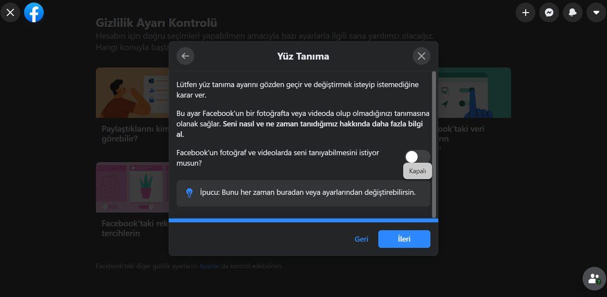 Facebook Kullanırken Bilinmesi Gereken 7 Gizlilik Ayarı