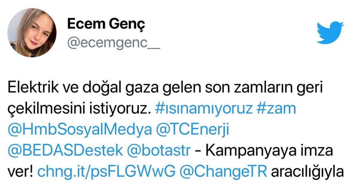 Elektrik ve Doğal Gaz Zamlarının Geri Çekilmesi İçin İmza Kampanyası Başlatıldı: Tepkiler Sosyal Medyaya Taşındı