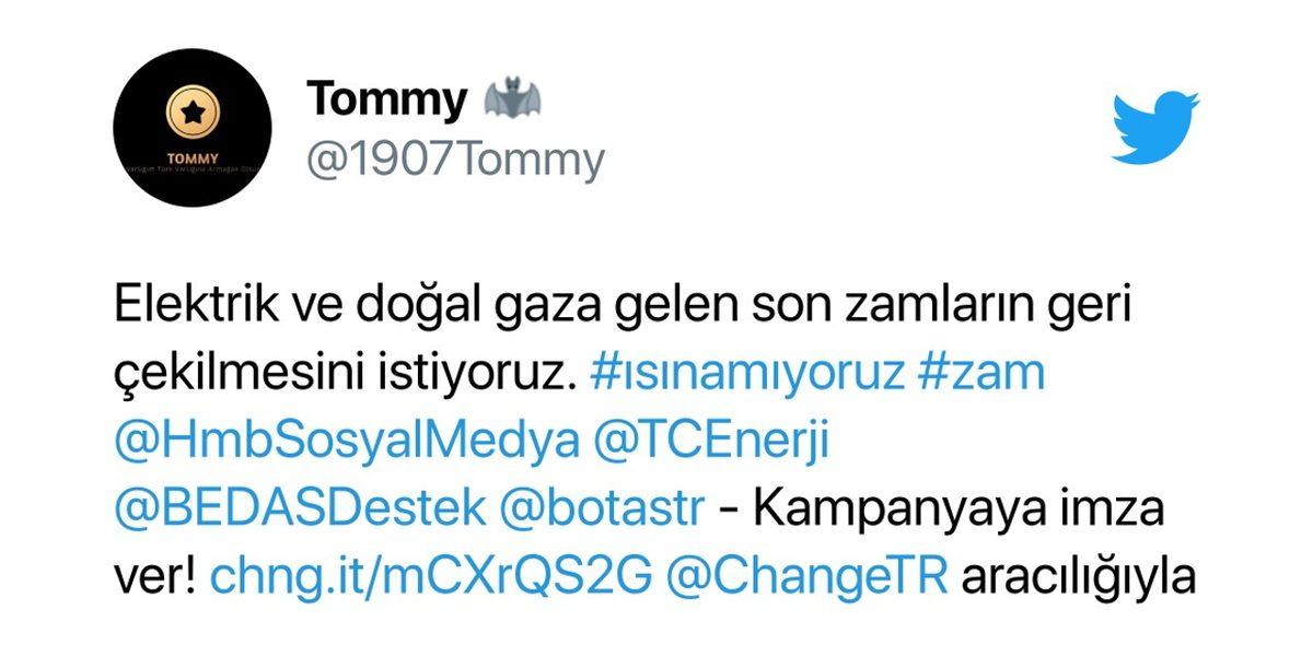 Elektrik ve Doğal Gaz Zamlarının Geri Çekilmesi İçin İmza Kampanyası Başlatıldı: Tepkiler Sosyal Medyaya Taşındı