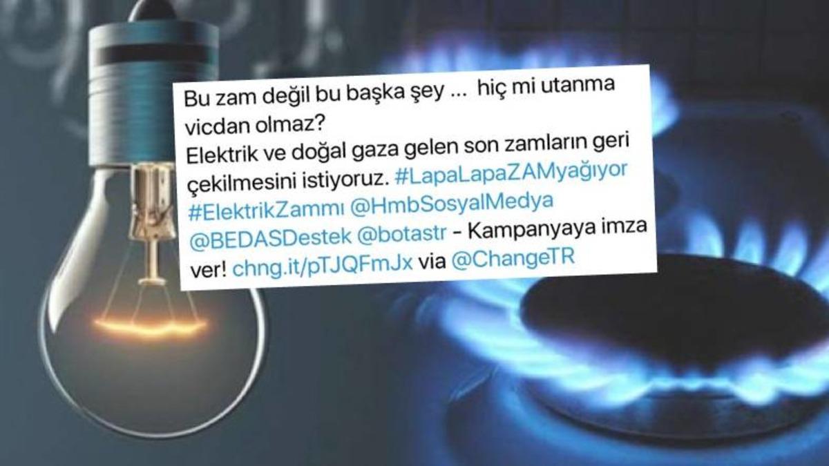 Elektrik ve Doğal Gaz Zamlarının Geri Çekilmesi İçin İmza Kampanyası Başlatıldı: Tepkiler Sosyal Medyaya Taşındı