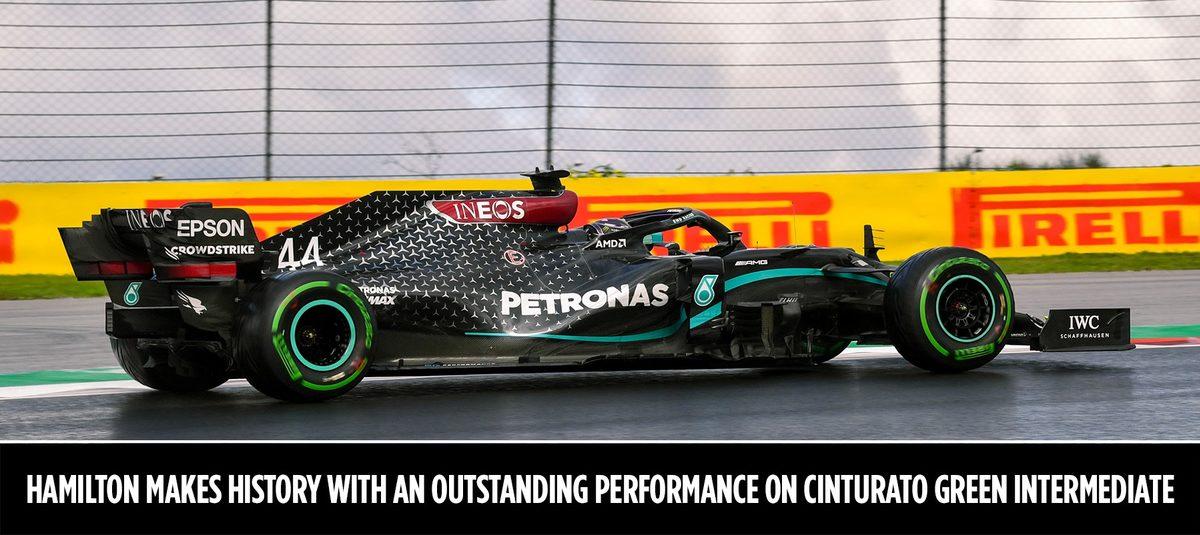 Lewis Hamilton’a İstanbul’da Tarih Yazdıran Detay: Cinturato Yeşil Lastikler