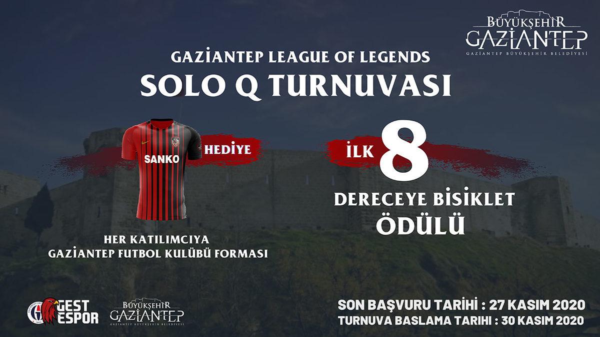 Gaziantep Büyükşehir Belediyesi, Ödüllü League of Legends Turnuvasını Duyurdu