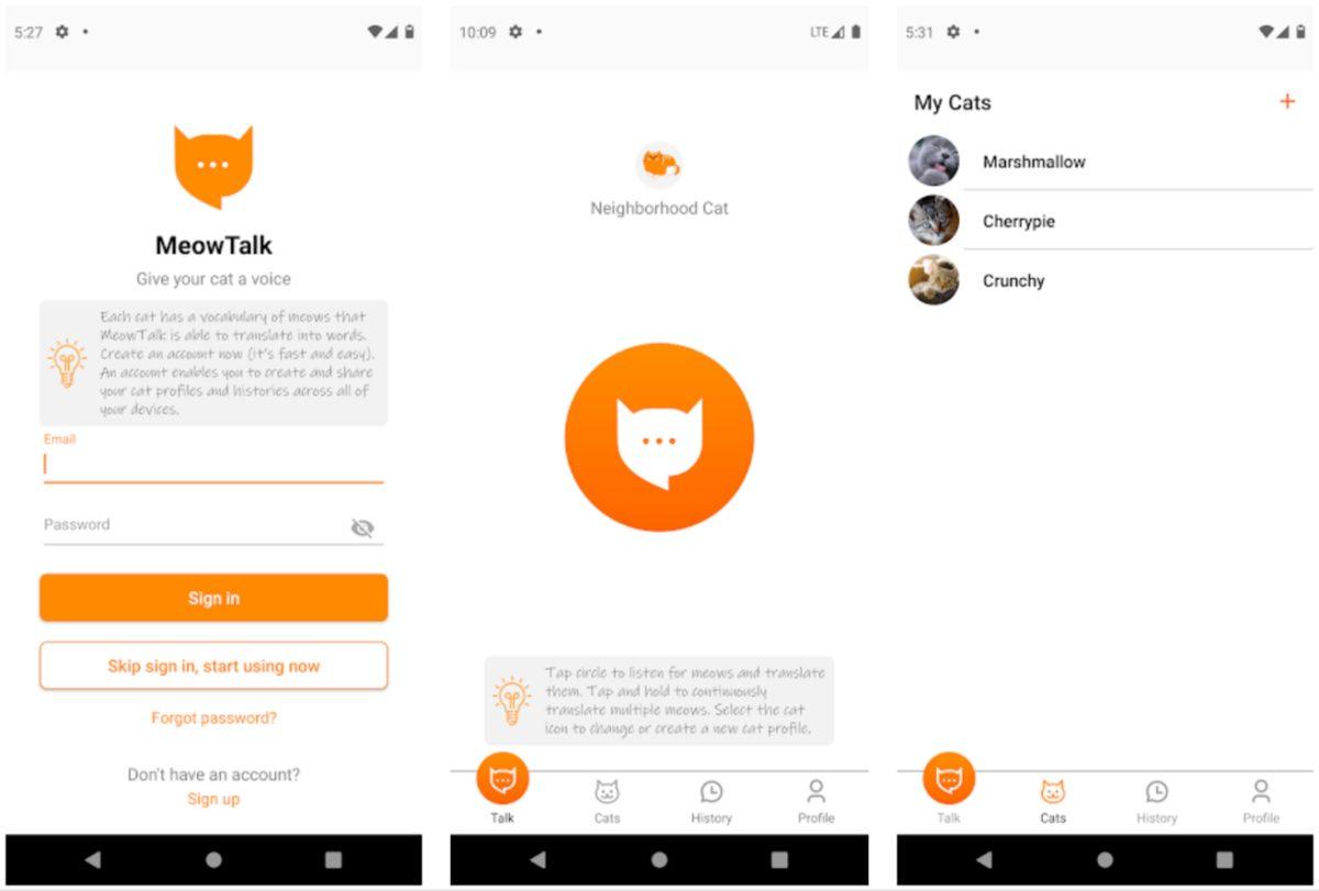 Kedilerin Miyavlamalarını Tercüme Eden Uygulama: MeowTalk