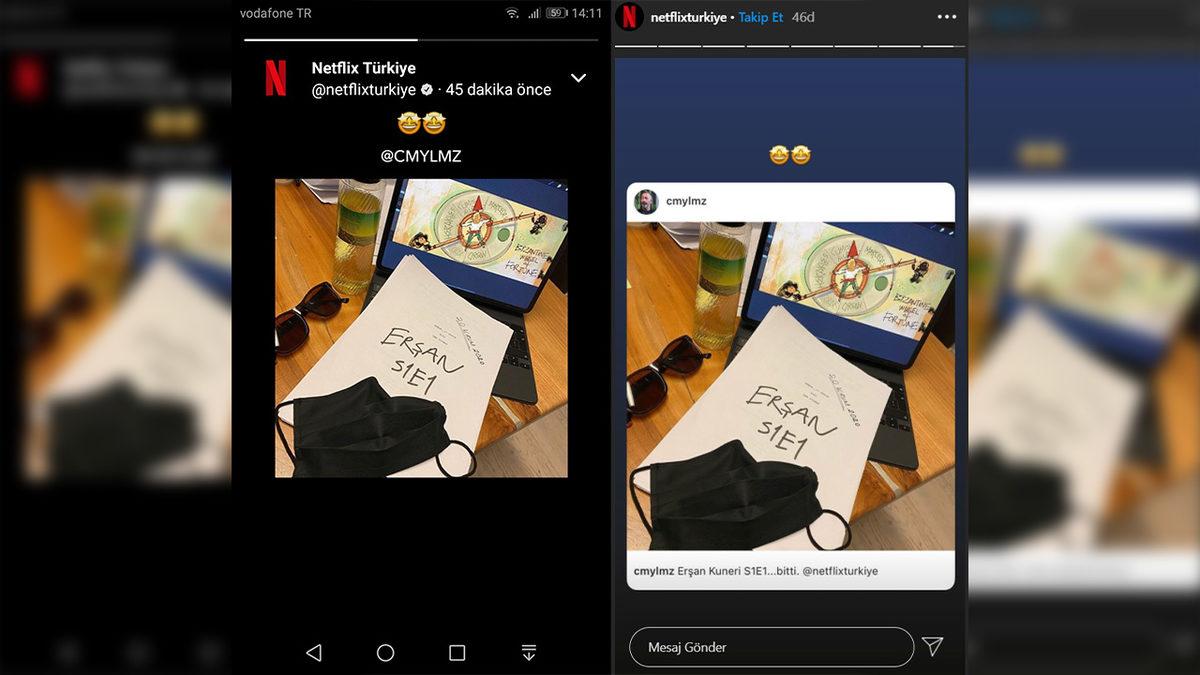 Cem Yılmaz ve Netflix’ten Erşan Kuneri Paylaşımı
