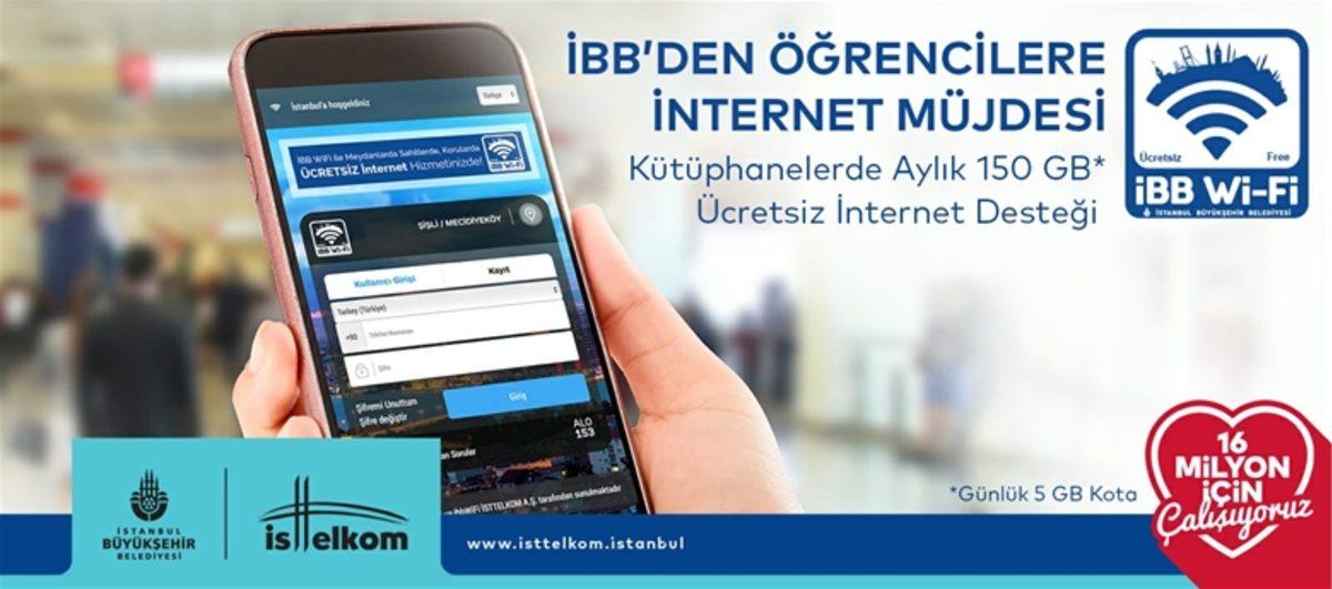 İstanbul Büyükşehir Belediyesi, Kütüphanelerdeki İBB Wi-Fi Hizmet Kotasını 150 GB’a Çıkarıyor