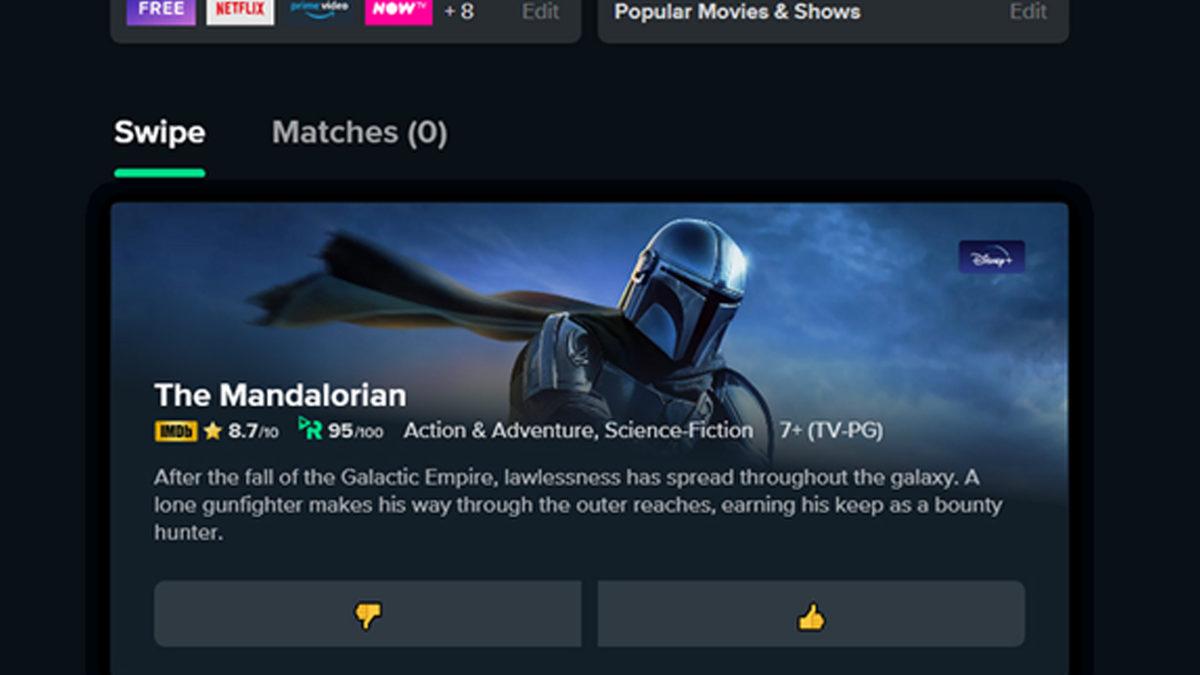 Reelgood, Tinder Tarzı Film Eşleştirme Hizmetini Kullanıma Sundu