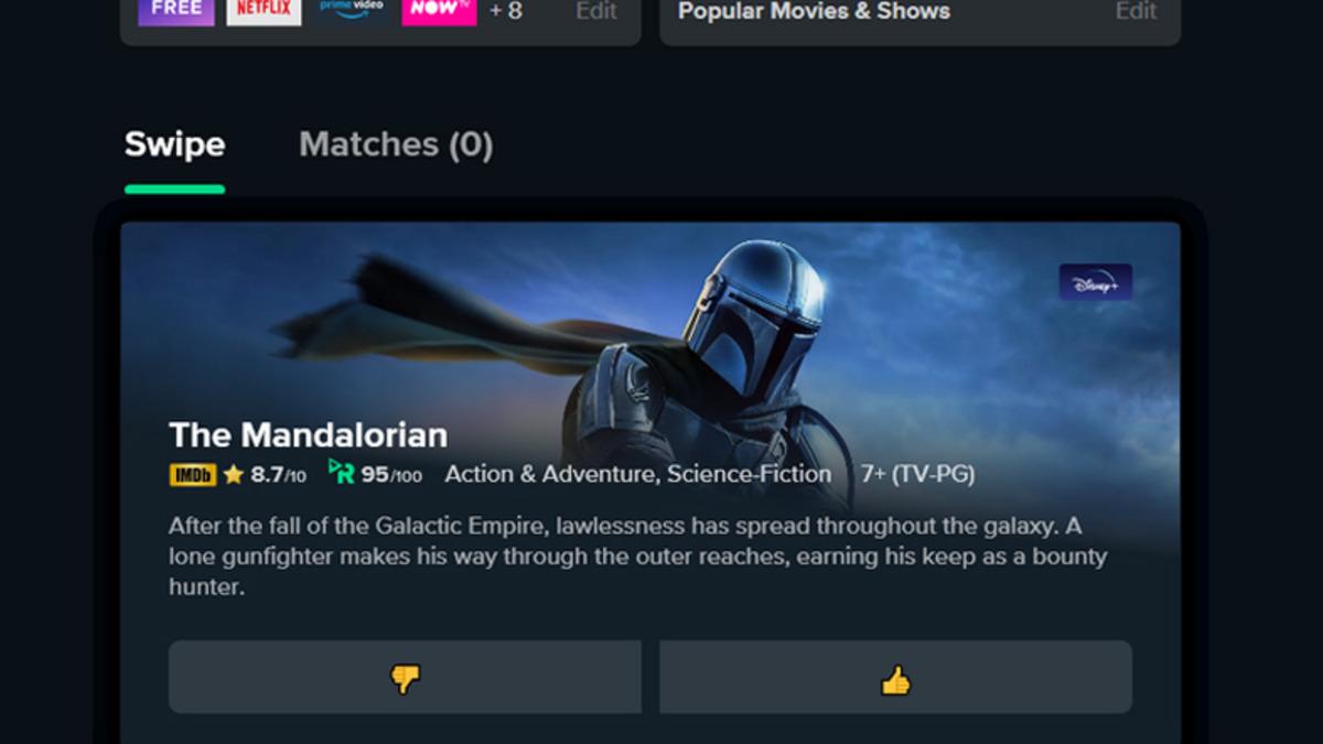 Reelgood, Tinder Tarzı Film Eşleştirme Hizmetini Kullanıma Sundu