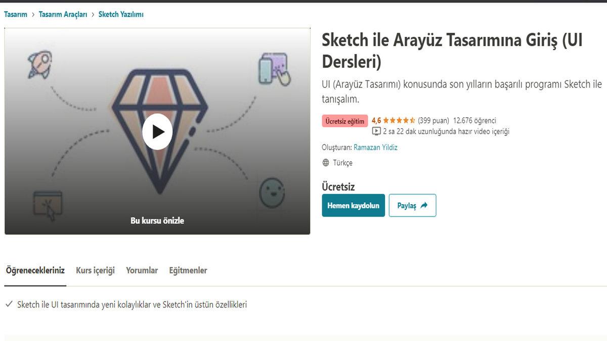 Tasarımcı Olmak İsteyenlere En İyi Ücretsiz Udemy Kursları