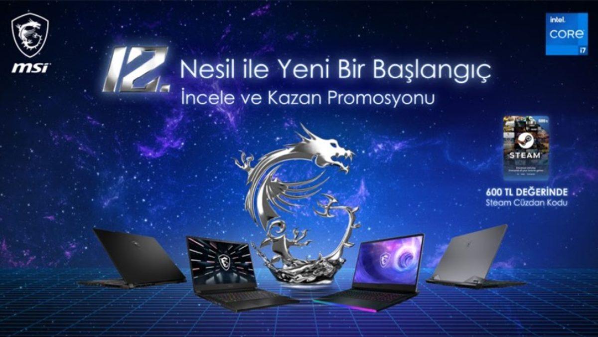 MSI’ın Özellikleriyle Dudak Isırtan Yeni Oyuncu Dizüstü Bilgisayarları, 600 TL’lik Steam Kodu Hediyesiyle Türkiye’de
