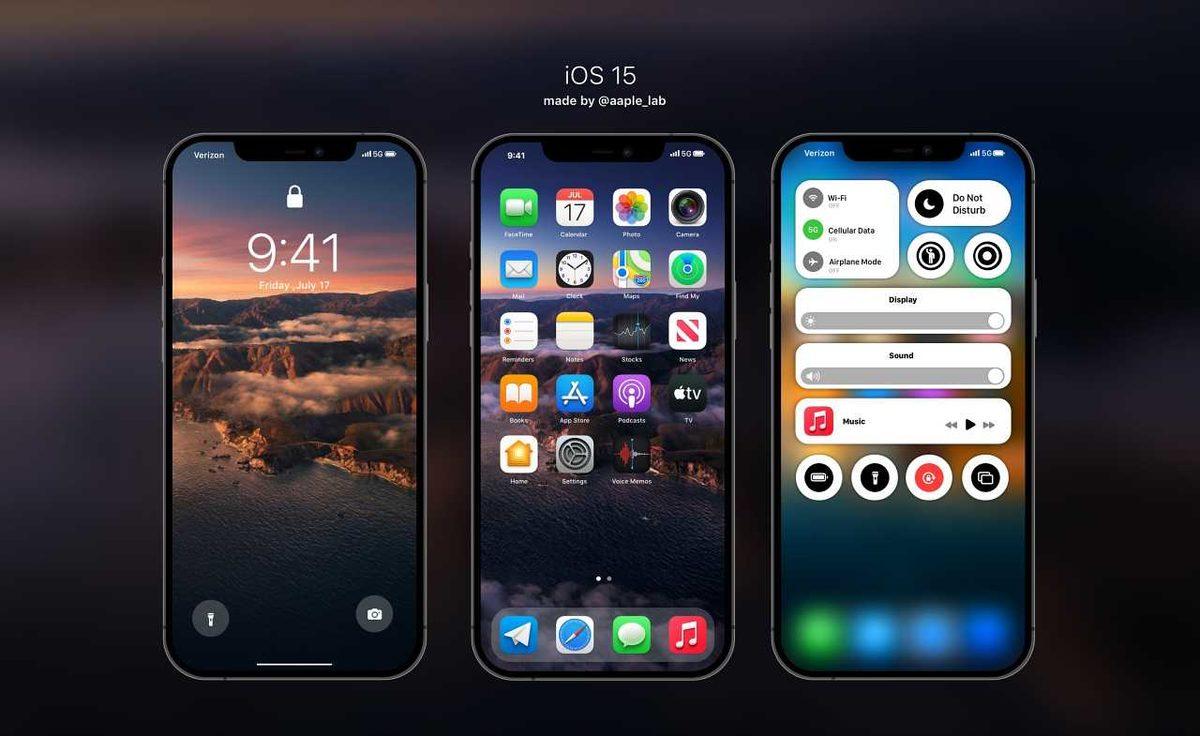 iPhone’lara Yepyeni Bir Kontrol Merkezi Getiren iOS 15 Konsepti