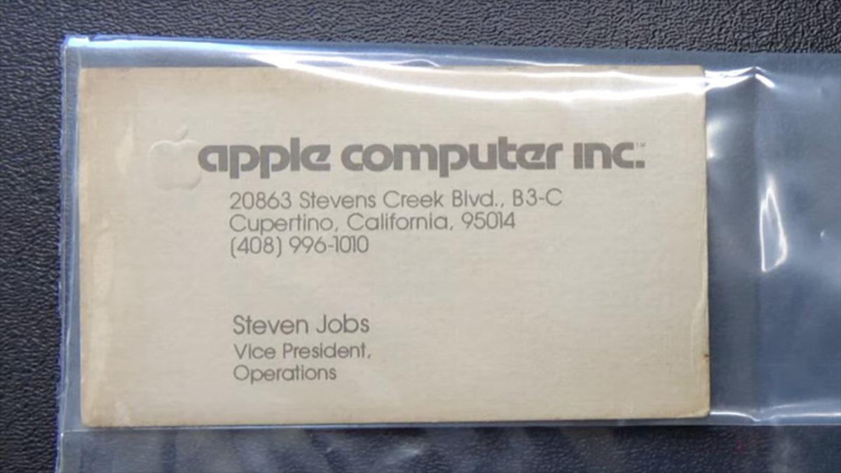 Steve Jobs’ın 1979’dan Kalma Apple İş Kartı Açık Artırma İle Satışa Çıkarılacak