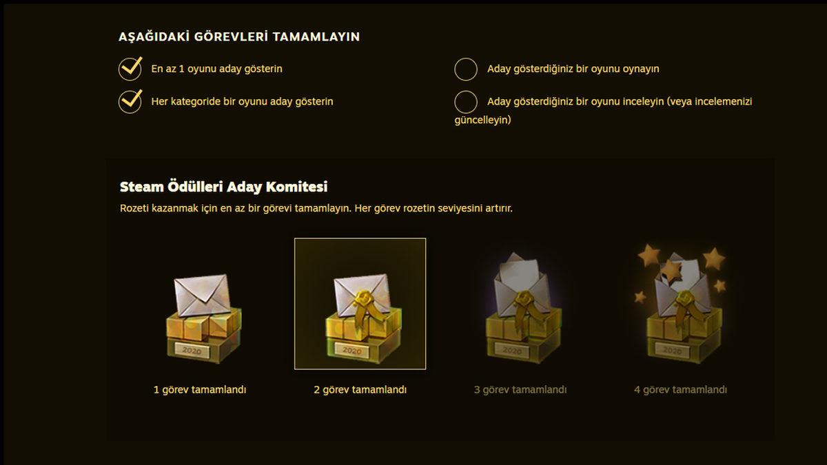 Steam Kullanıcılarının Oy Verebileceği ’Steam Ödülleri’ Başladı