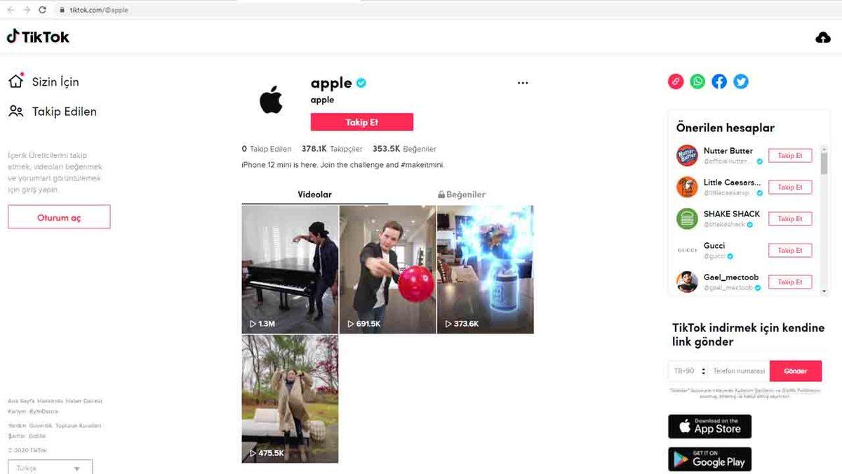 Apple, TikTok Kullanmaya Başladı: İşte Gelen İlk Paylaşımlar