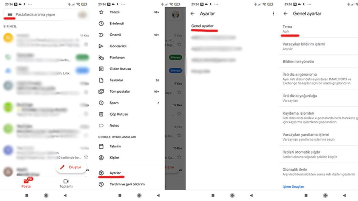 Karanlık Mod Desteği Sunan Android Uygulamaları