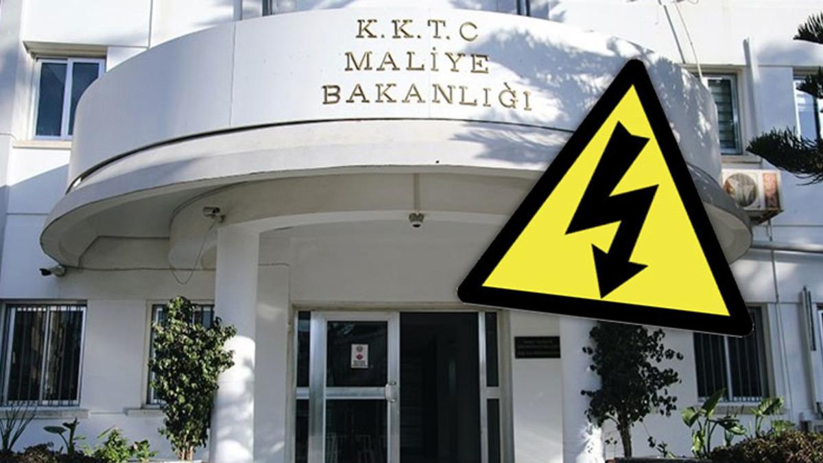 KKTC’de Borcunu Ödemediği Söylenen Maliye Bakanlığı’nın Elektriği Kesildi