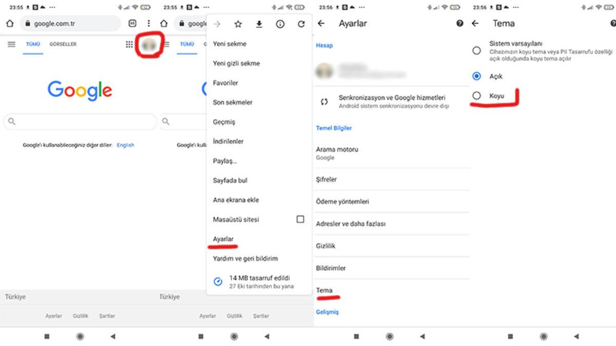 Karanlık Mod Desteği Sunan Android Uygulamaları