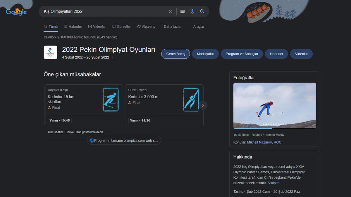 Google’dan Pekin Kış Olimpiyatlarına Özel Cıvıl Cıvıl Doodle