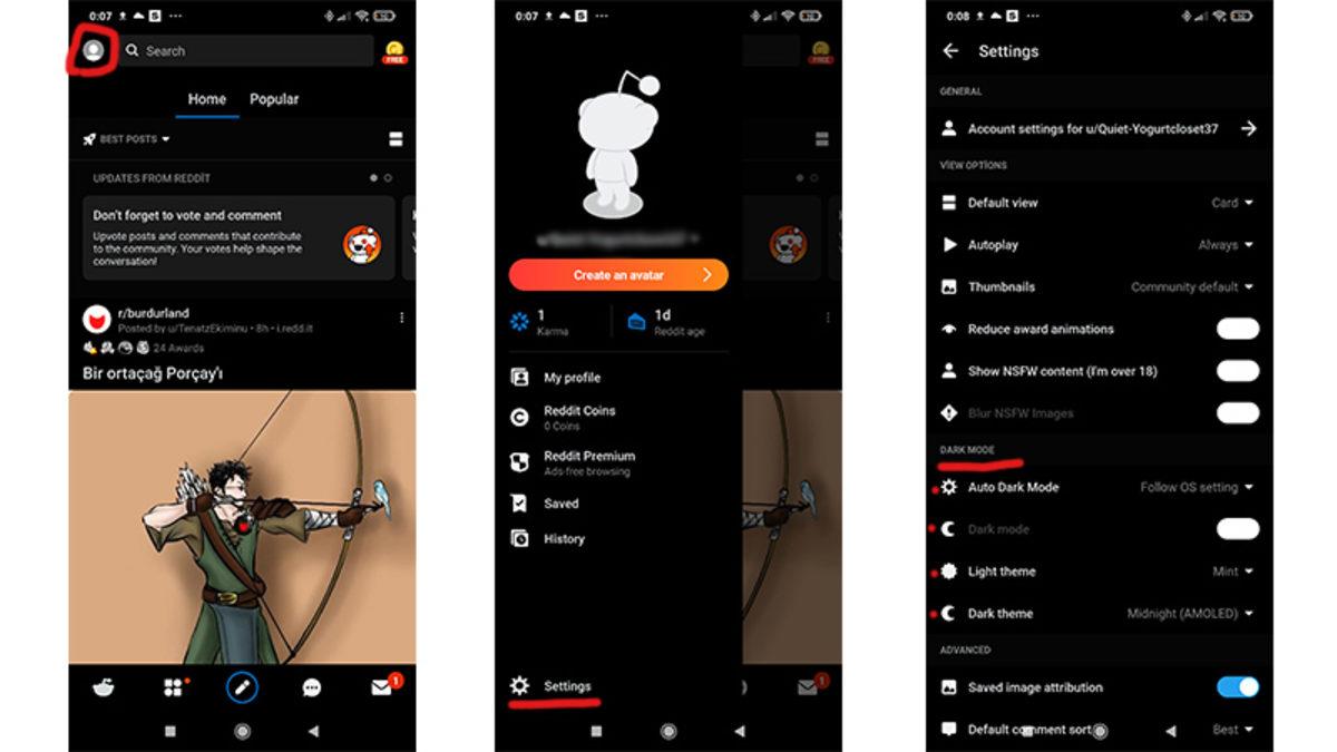 Karanlık Mod Desteği Sunan Android Uygulamaları