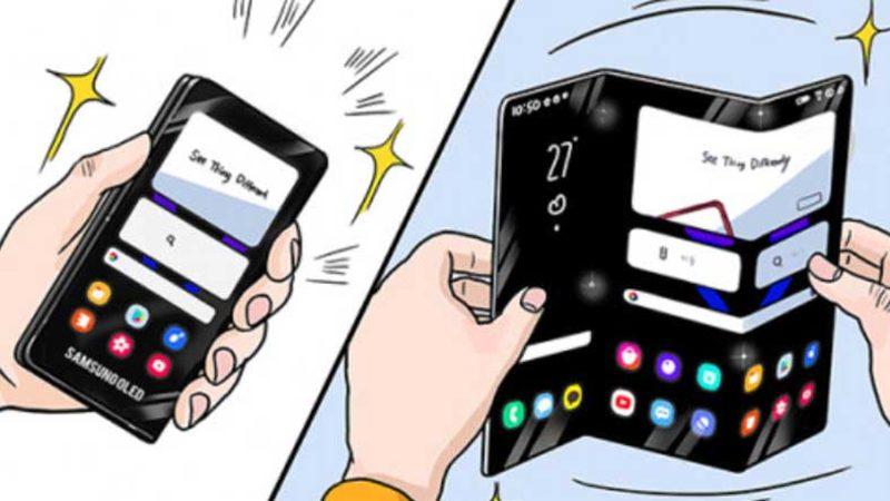 Samsung Display, İki Kez Katlanan Bir Akıllı Telefon Ekranı Geliştiriyor