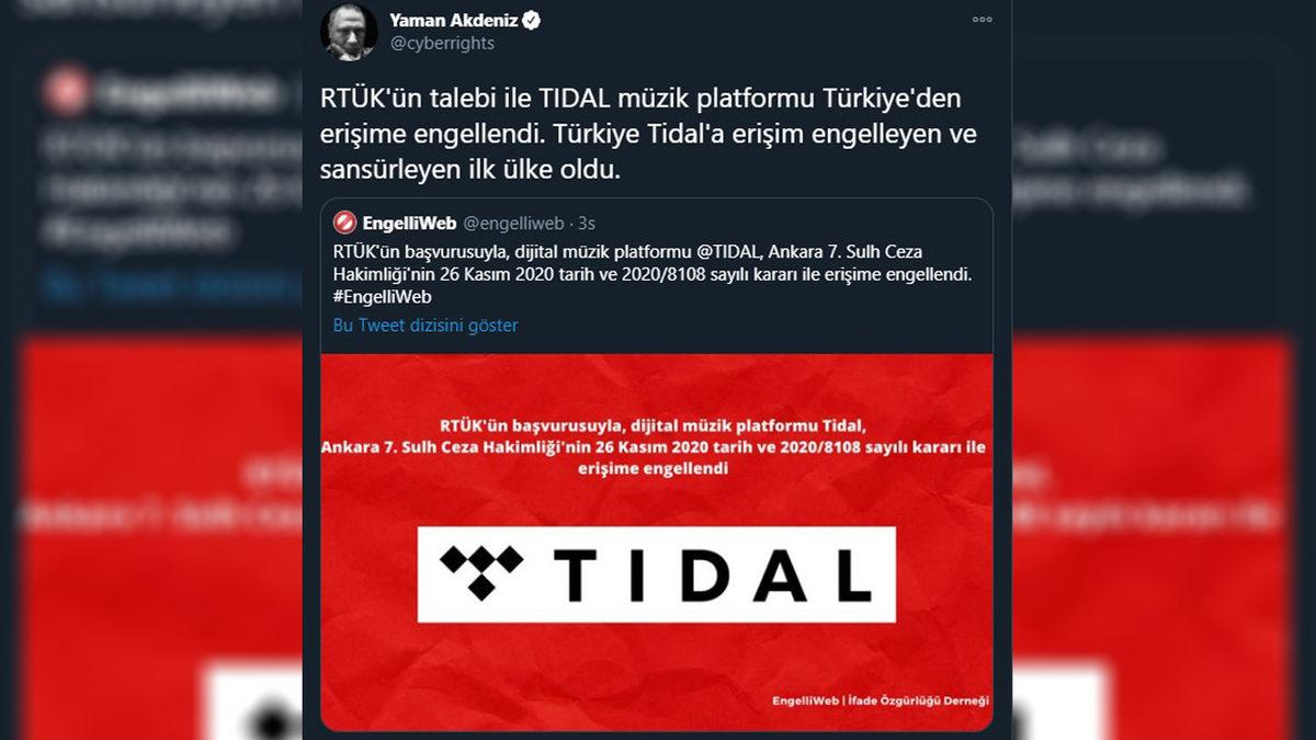 Daha Önce Uyarı Yapan RTÜK, Müzik Platformu TIDAL’a Erişim Engeli Getirdi
