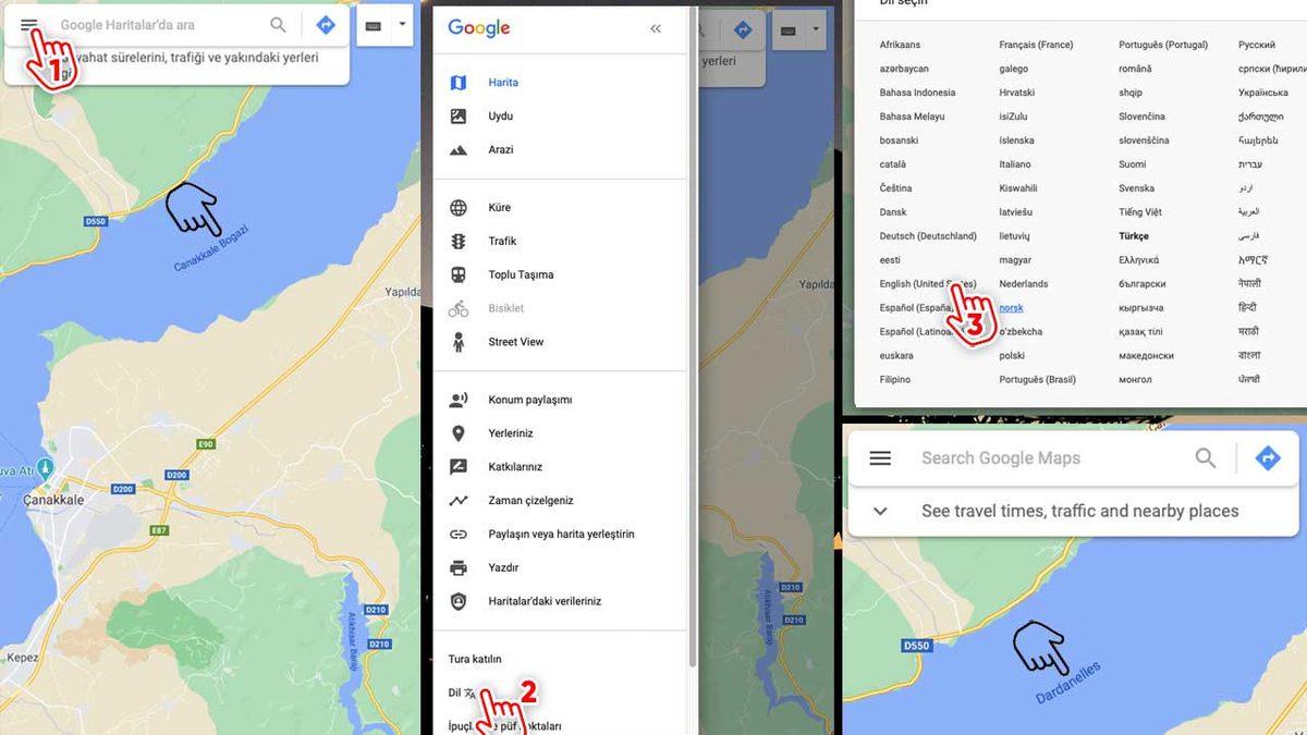 Google Haritalar’da Çanakkale ve İstanbul Boğazlarının İsimleri Yunanistan’ın İstediği Gibi Oldu