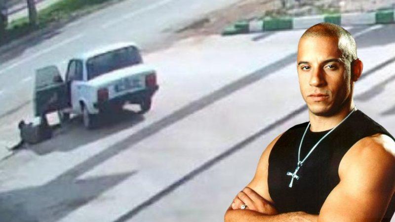 Antalya’da Drift Atmaya Çalışan Bir Kişi Tofaş Marka Arabasının Kapısı Açılınca Yere Düştü