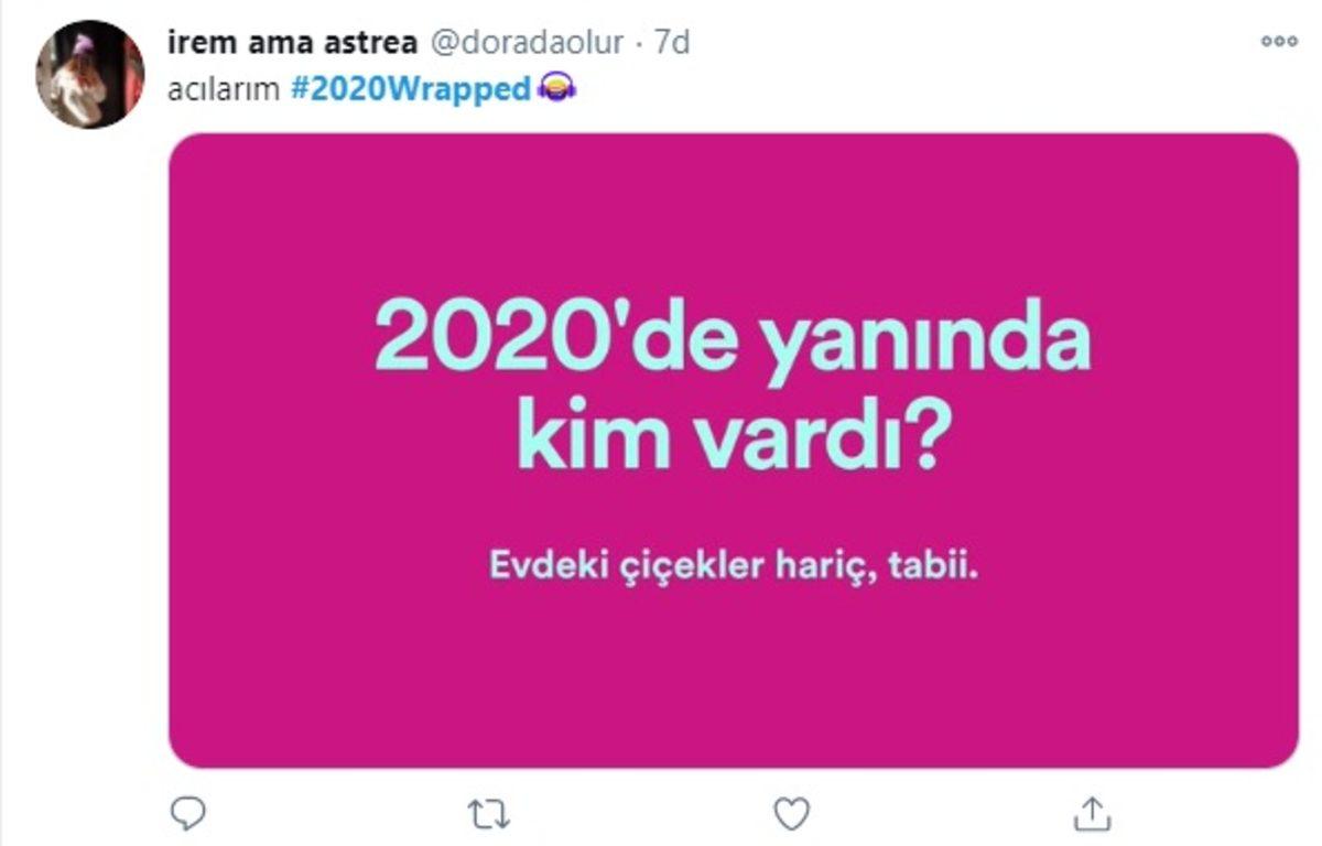 Spotify’ın ’2020 Özeti’ Listesine Twitter’dan Gelen Eğlenceli Paylaşımlar