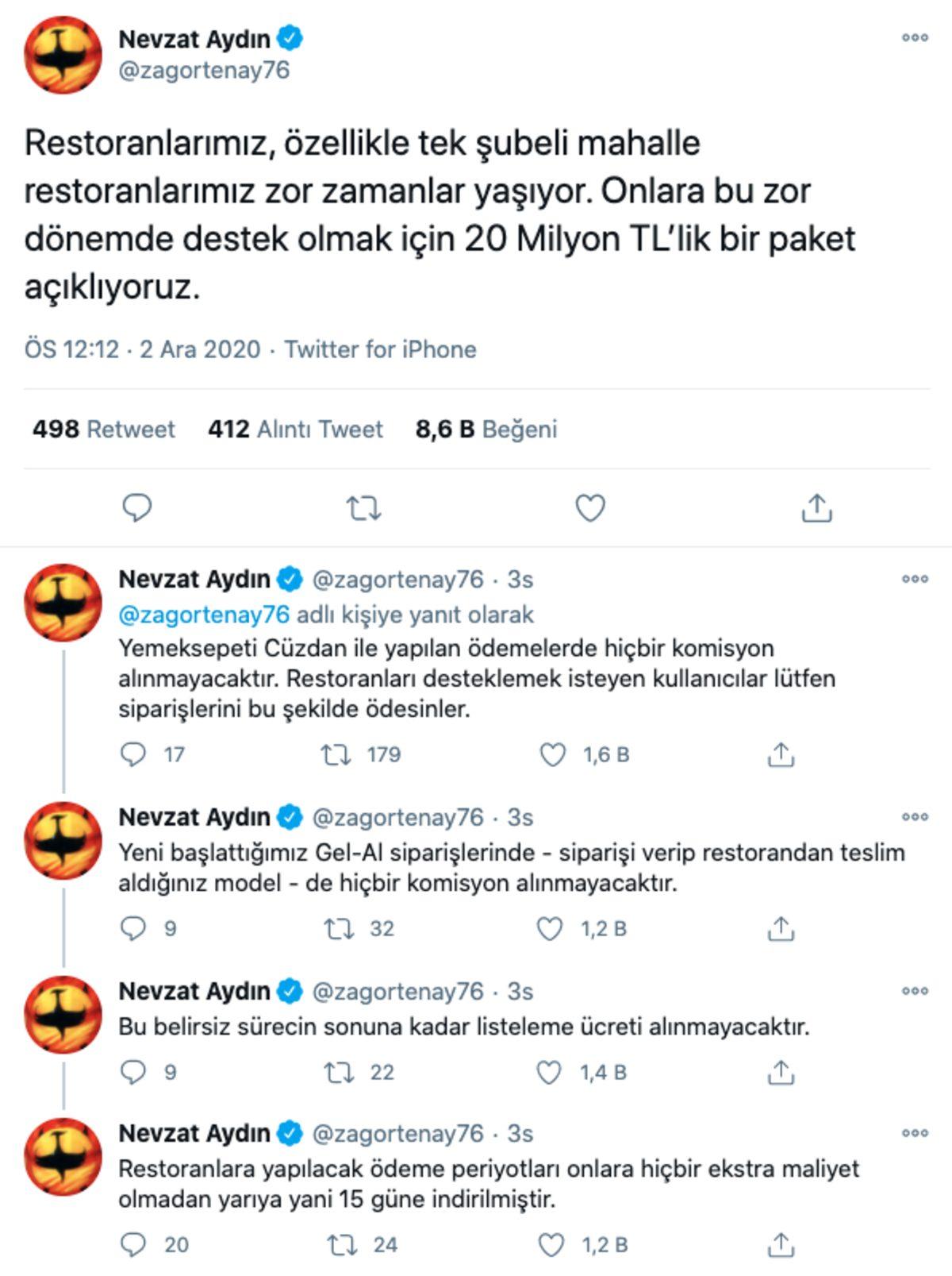 Restoranlara Yönelik Bazı Komisyonları Kaldıran Yemeksepeti’nden Herkese Çağrı