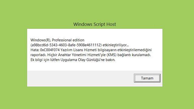 Windows 10’daki ’0xc004f074’ Hatası Nasıl Çözülür?