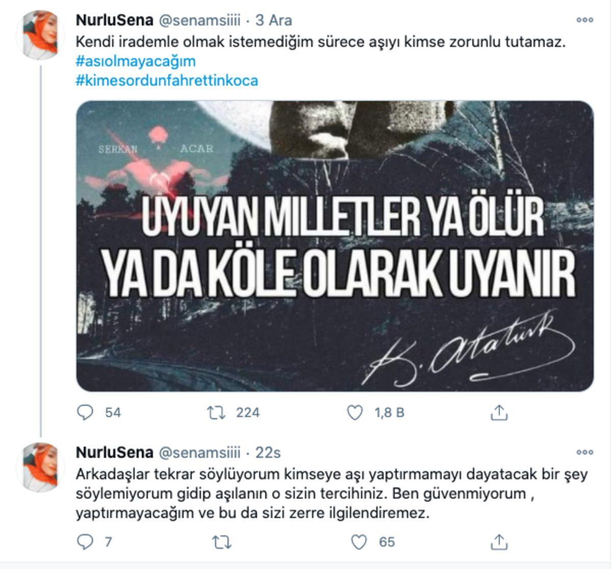 #AşıOlmayacağım Etiketi Twitter’da Gündeme Oturdu: İşte Aşı Karşıtı Paylaşımlar