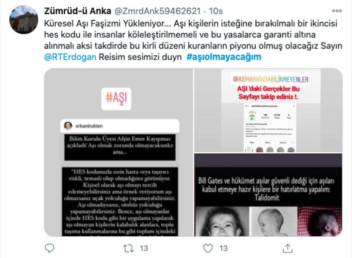 #AşıOlmayacağım Etiketi Twitter’da Gündeme Oturdu: İşte Aşı Karşıtı Paylaşımlar