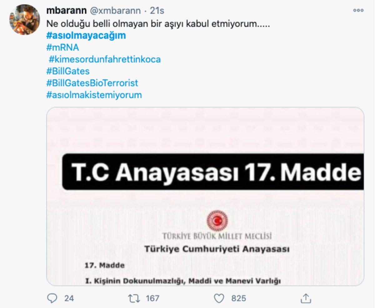 #AşıOlmayacağım Etiketi Twitter’da Gündeme Oturdu: İşte Aşı Karşıtı Paylaşımlar