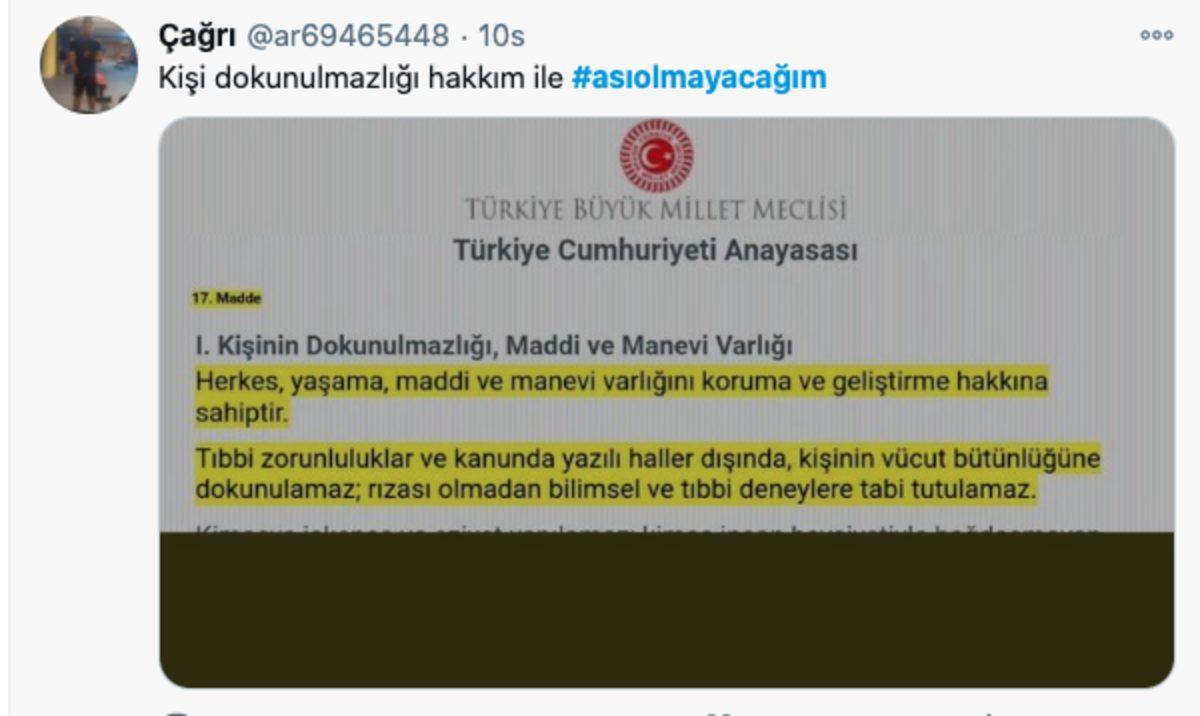 #AşıOlmayacağım Etiketi Twitter’da Gündeme Oturdu: İşte Aşı Karşıtı Paylaşımlar