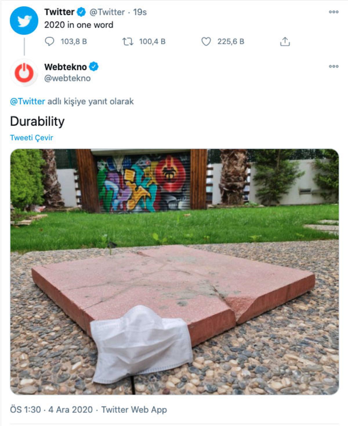 Twitter’ın ’2020’yi Tek Kelimeyle Anlat’ Paylaşımına Teknoloji Devlerinden Gelen Yanıtlar