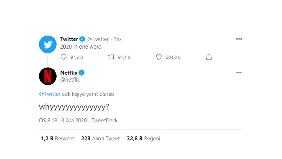 Twitter’ın ’2020’yi Tek Kelimeyle Anlat’ Paylaşımına Teknoloji Devlerinden Gelen Yanıtlar