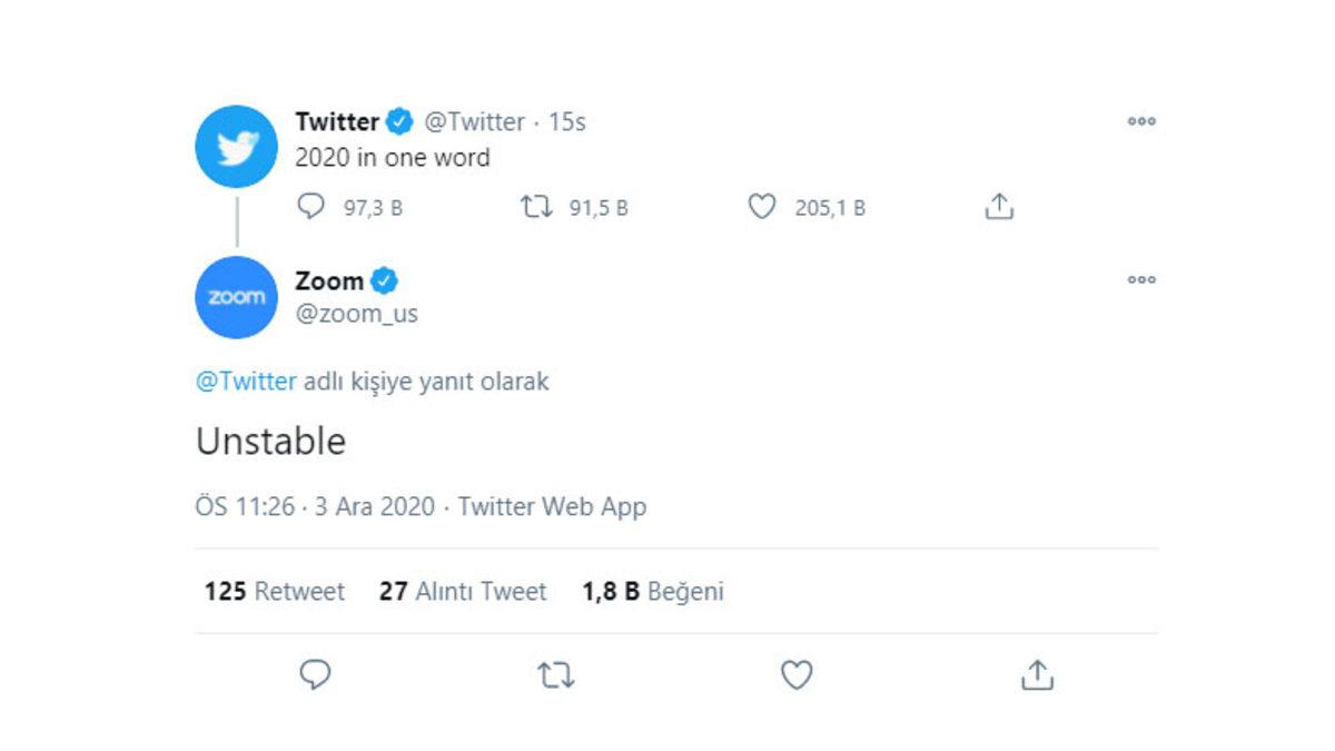 Twitter’ın ’2020’yi Tek Kelimeyle Anlat’ Paylaşımına Teknoloji Devlerinden Gelen Yanıtlar