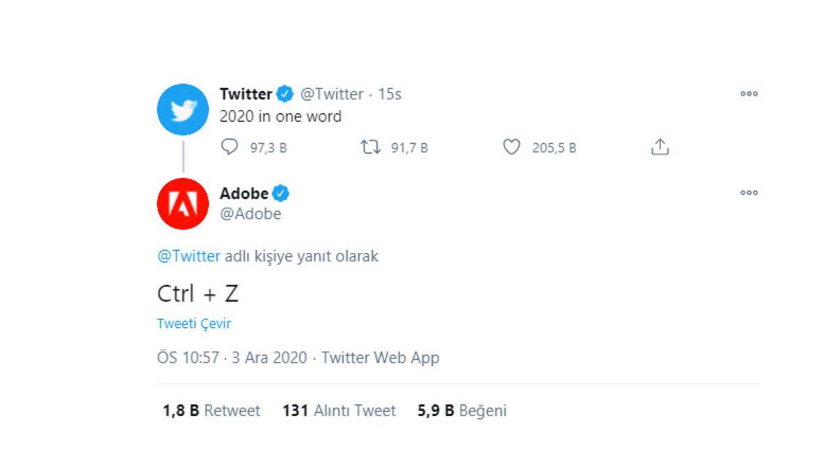 Twitter’ın ’2020’yi Tek Kelimeyle Anlat’ Paylaşımına Teknoloji Devlerinden Gelen Yanıtlar