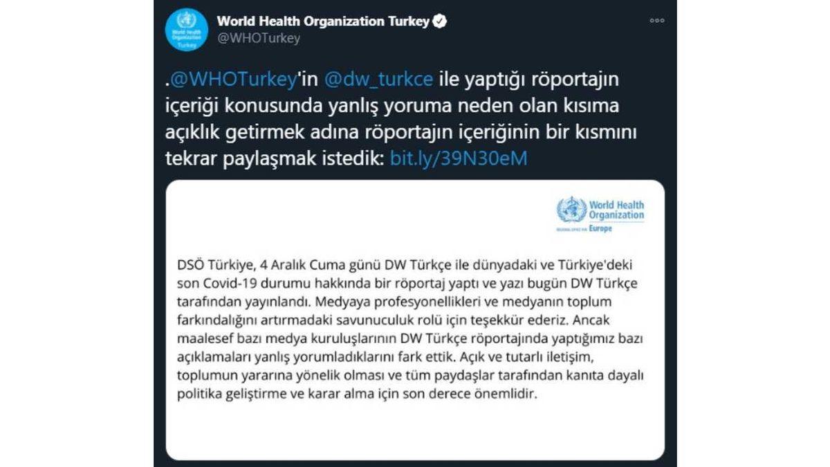 Dünya Sağlık Örgütü: Türkiye’deki COVID-19 Verilerini Bilmiyorduk [Güncelleme]