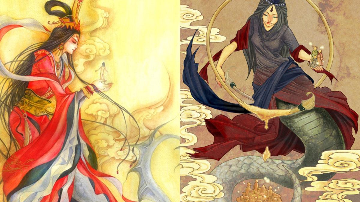 Sıkıldığı İçin İnsanı Yaratan ve Kardeşiyle Evlenen Çin Mitolojisi Tanrıçası: Nü Wa